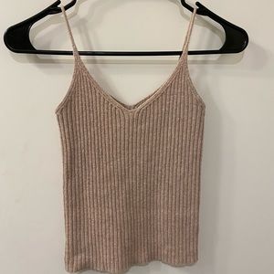 Blush Ribbed Tank Top